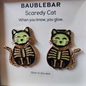 Baublebar Glow CAT Halloween earrings